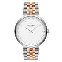 Thumbnail for Analogue Watch - Nordgreen Infinity Two-Tone Stainless Steel 32mm Silver Case Watch