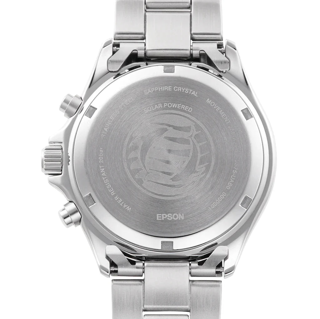 Analogue Watch - Orient Mako Solar Men's Silver Watch RA-TX0201L10B