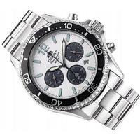 Thumbnail for Analogue Watch - Orient Mako Solar Men's Silver Watch RA-TX0203S10B