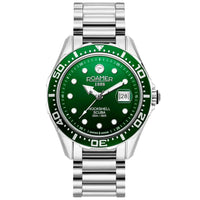 Thumbnail for Analogue Watch - Roamer Rockshell Mark III Scuba Men's Green Watch 220858 41 75 50