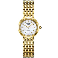 Thumbnail for Analogue Watch - Rotary Balmoral Diamond Dot Ladies Gold Watch LB00900/41/D