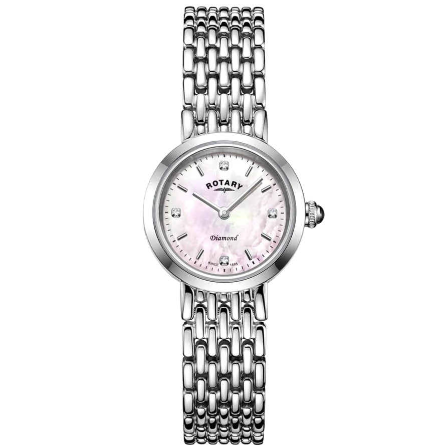 Analogue Watch - Rotary Balmoral Diamond Dot Ladies Silver Watch LB00899/07/D