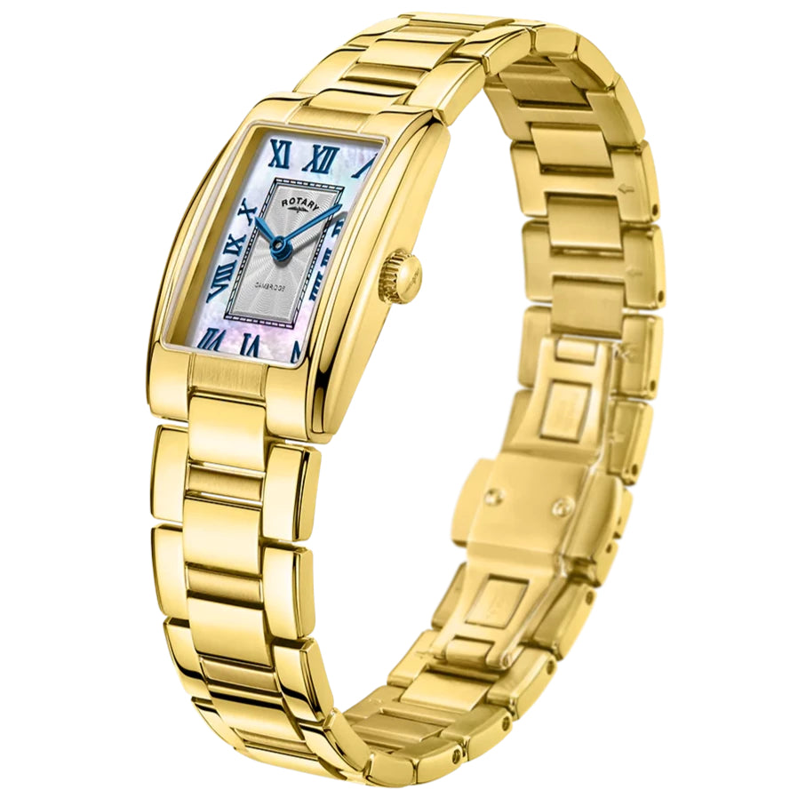 Analogue Watch - Rotary Cambridge Ladies Gold Watch LB05438/07