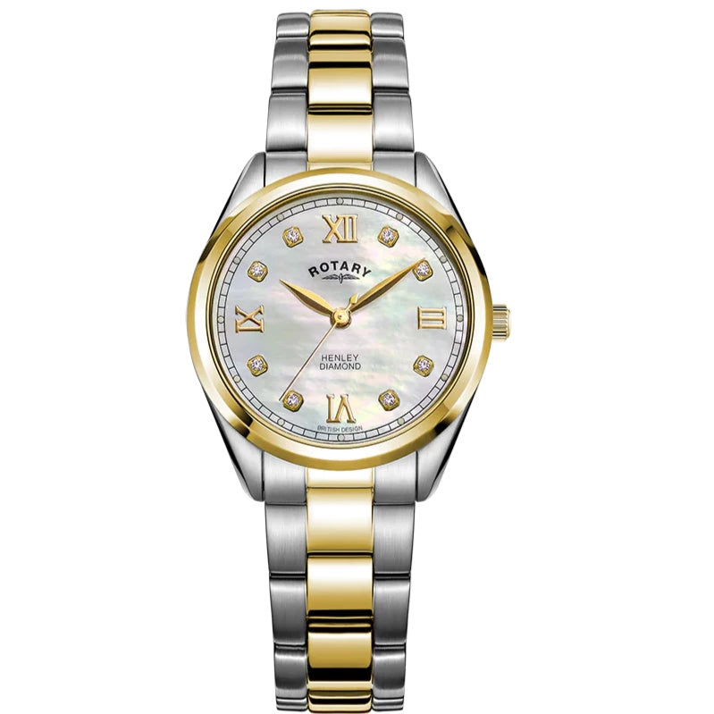 Analogue Watch - Rotary Henley Diamond Set Ladies MOP Watch LB05111/41/D