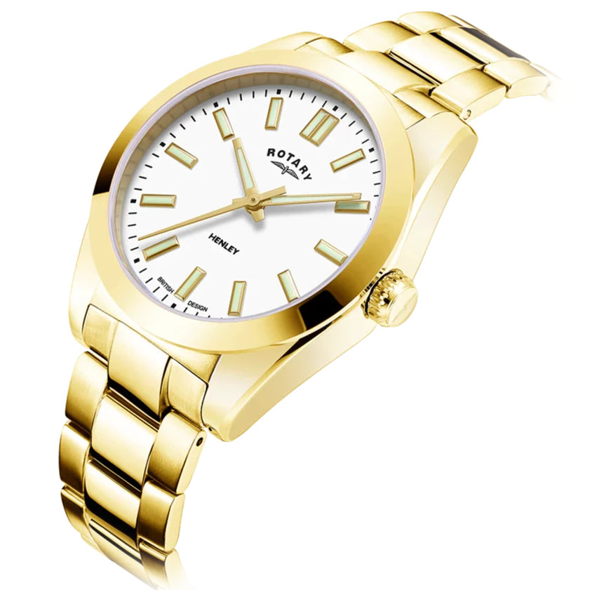 Analogue Watch - Rotary Henley Ladies Gold Watch LB05283/29