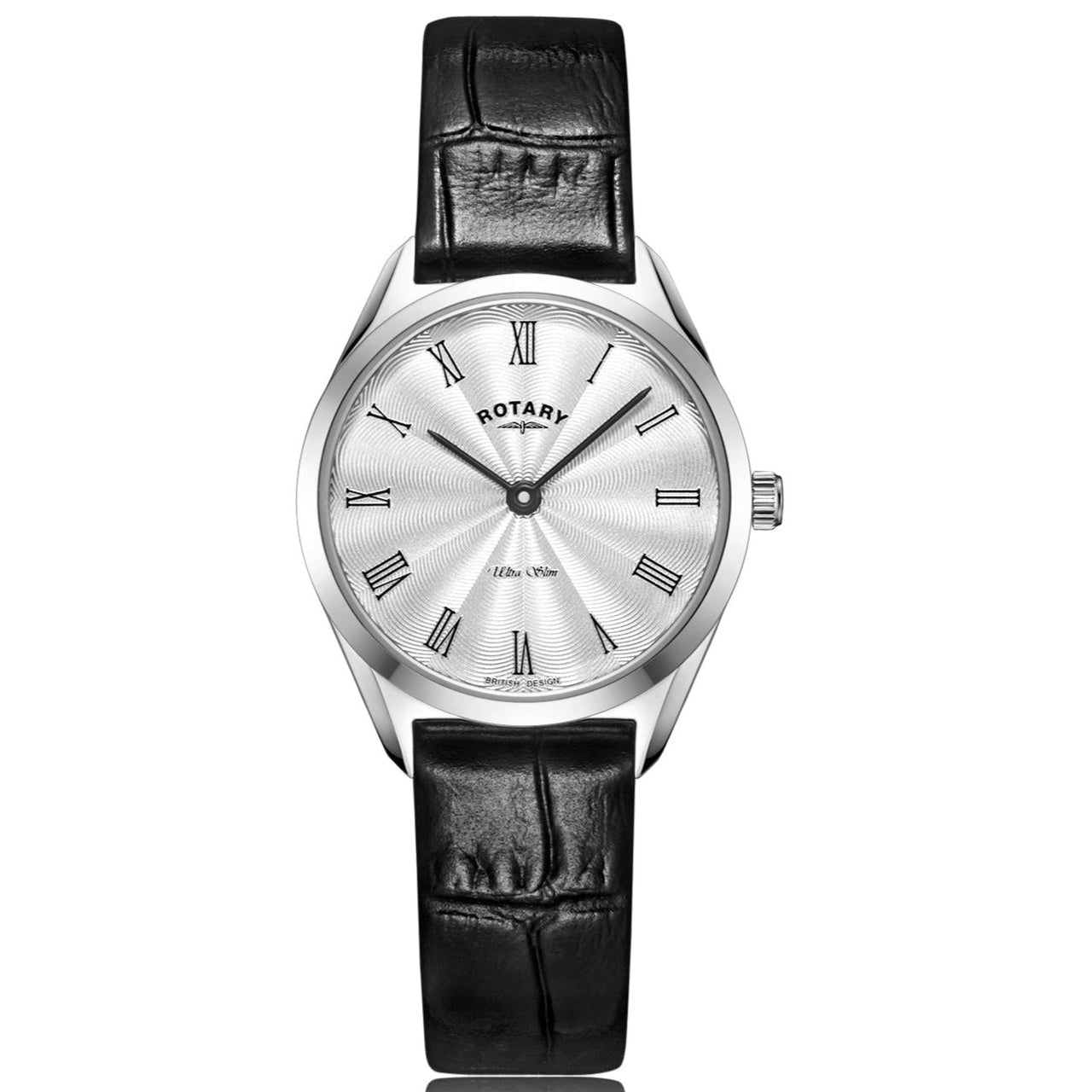 Analogue Watch - Rotary Ultra Slim Ladies Silver Watch LS08010/01