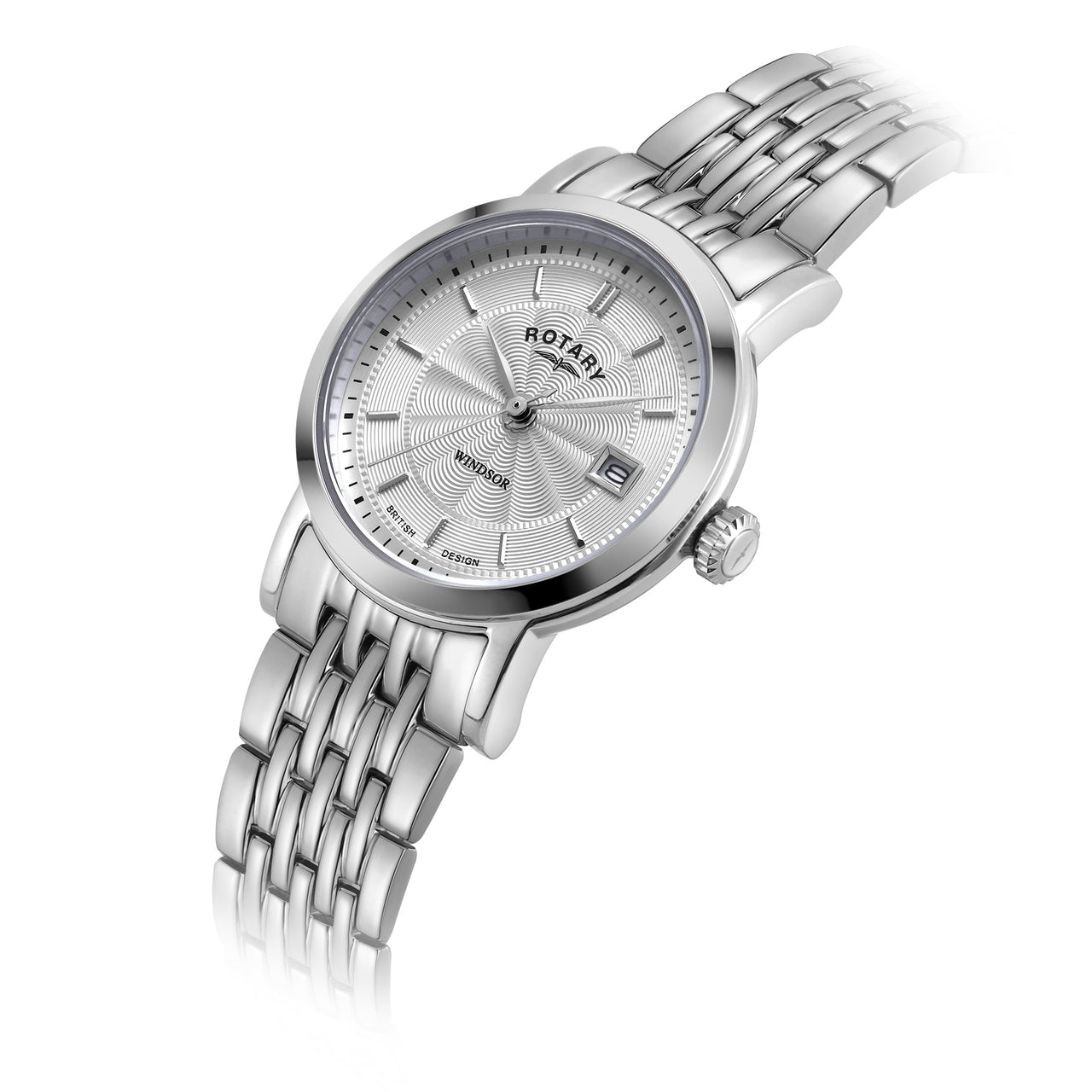 Analogue Watch - Rotary Windsor Ladies Silver Watch LB05420/02