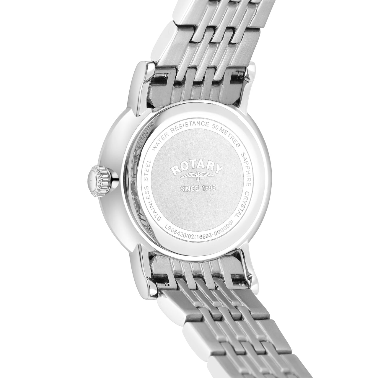 Analogue Watch - Rotary Windsor Ladies Silver Watch LB05420/02