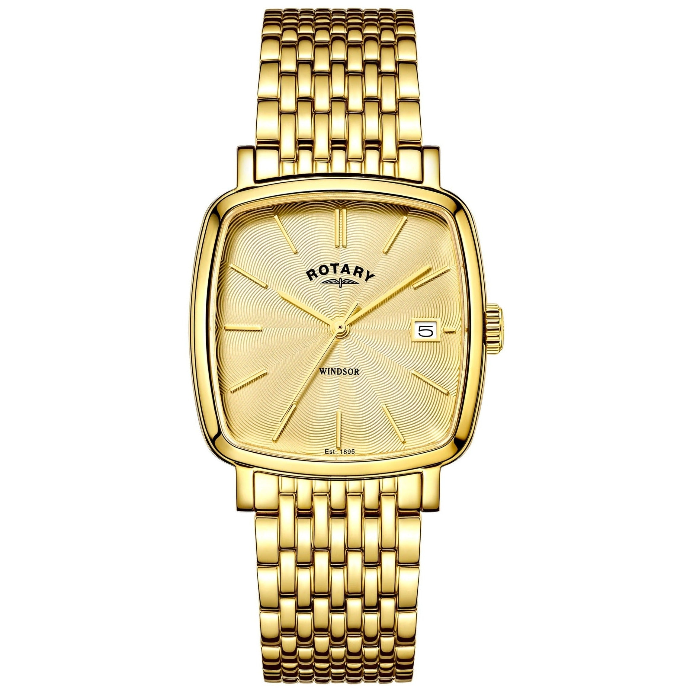 Analogue Watch - Rotary Windsor Men's Gold Watch GB05308/03