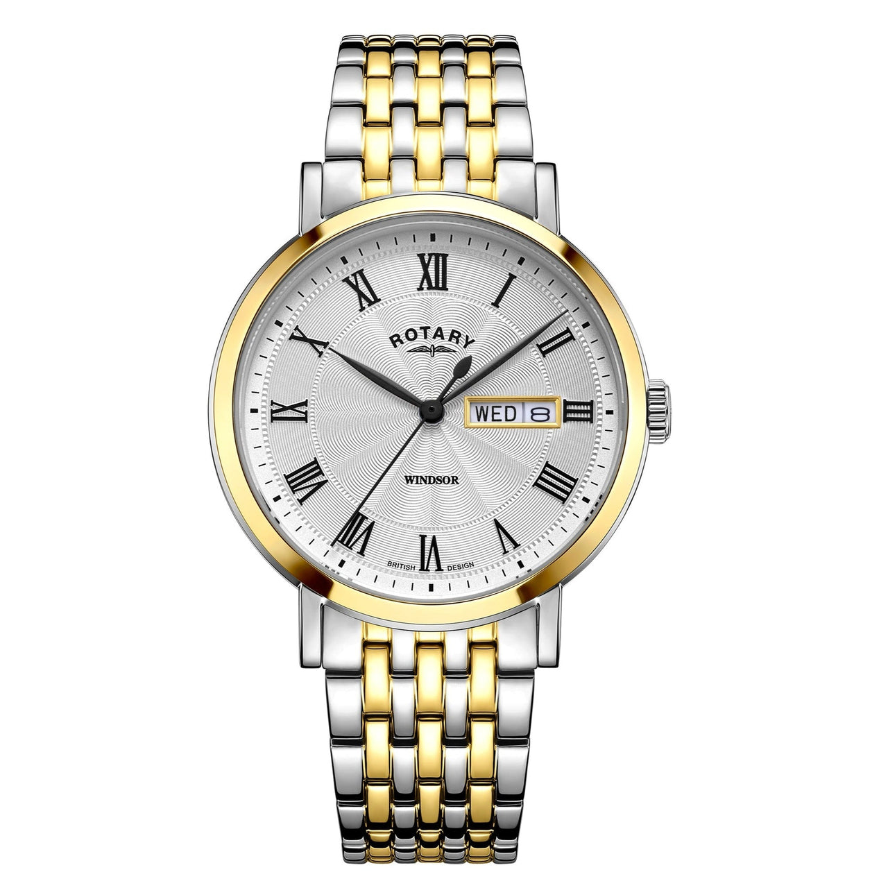 Analogue Watch - Rotary Windsor Men's Silver Watch GB05421/01