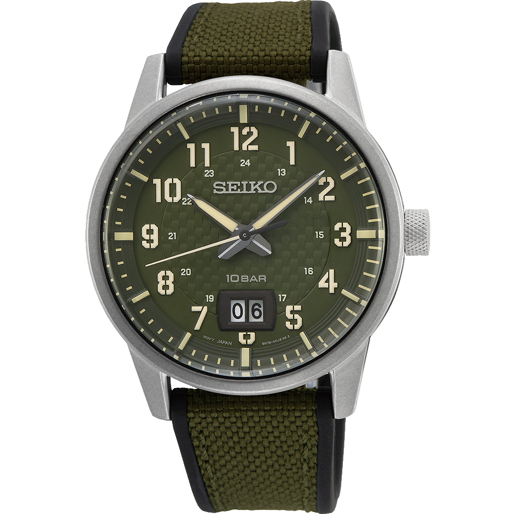 Analogue Watch - Seiko Men's Green Conceptual Watch SUR323P1