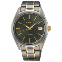 Thumbnail for Analogue Watch - Seiko Men's Two-Tone Core Titanium Watch SUR377P1