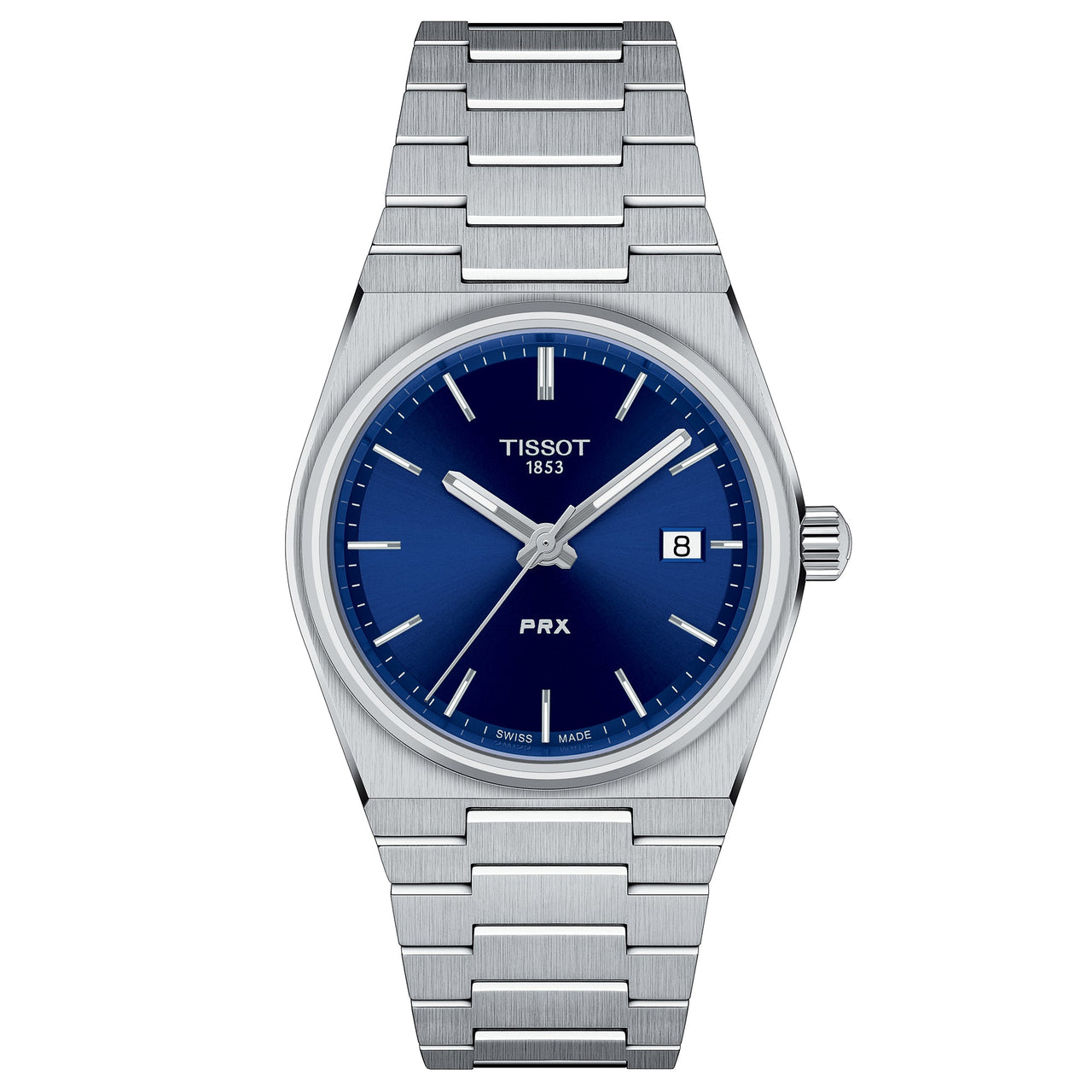 Analogue Watch - Tissot Prx 35Mm Unisex Blue Watch T137.210.11.041.00