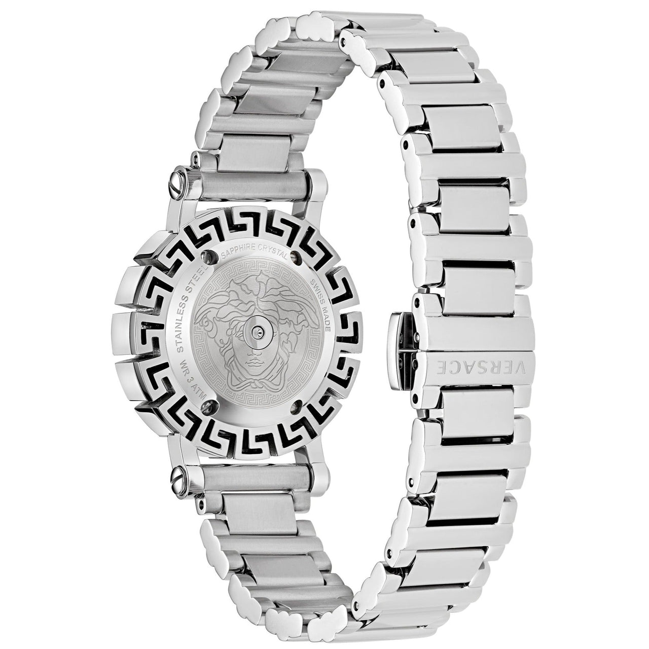 Analogue Watch - Versace Greca Glam Ladies Silver Watch VE2Q00322