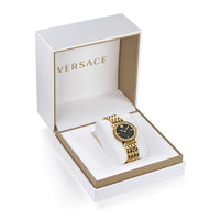 Thumbnail for Analogue Watch - Versace Greca Glass Ladies Gold Watch VEU300621