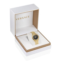 Thumbnail for Analogue Watch - Versace Greca Twist Ladies Gold Watch VE6I00523