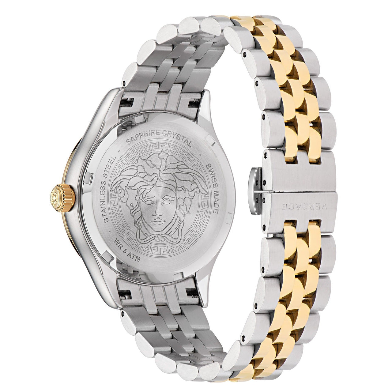 Analogue Watch - Versace Hellenyium Ladies Two-Tone Watch VE2S00522