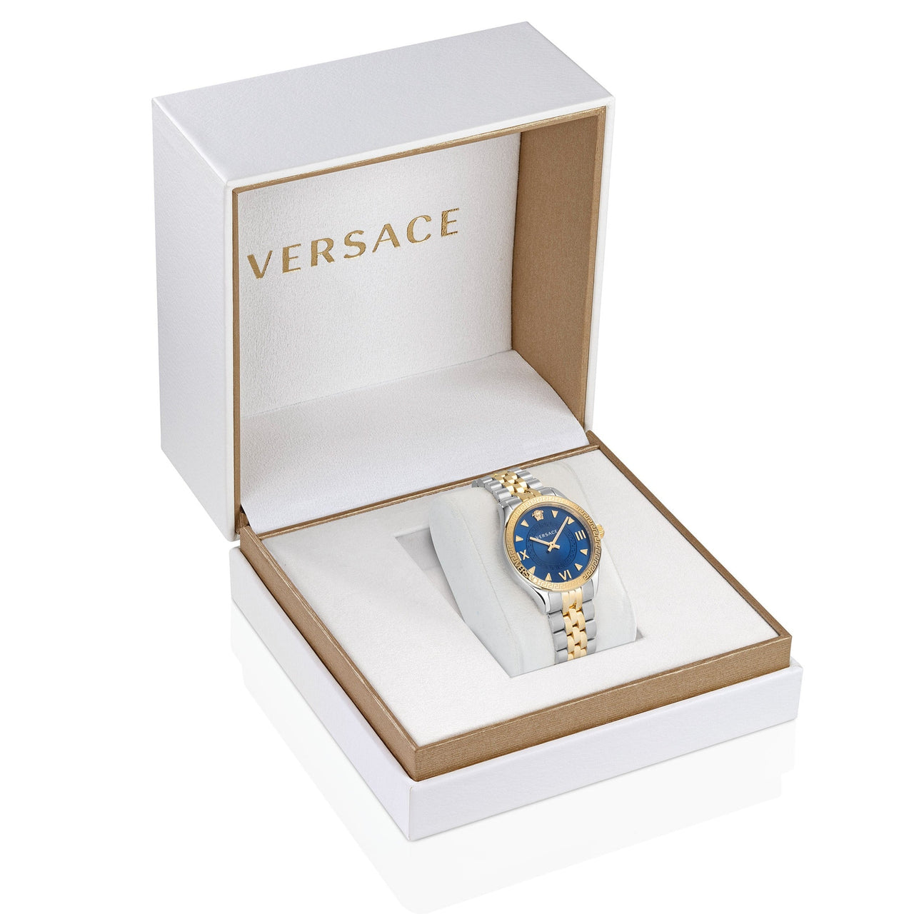 Analogue Watch - Versace Hellenyium Ladies Two-Tone Watch VE2S00522