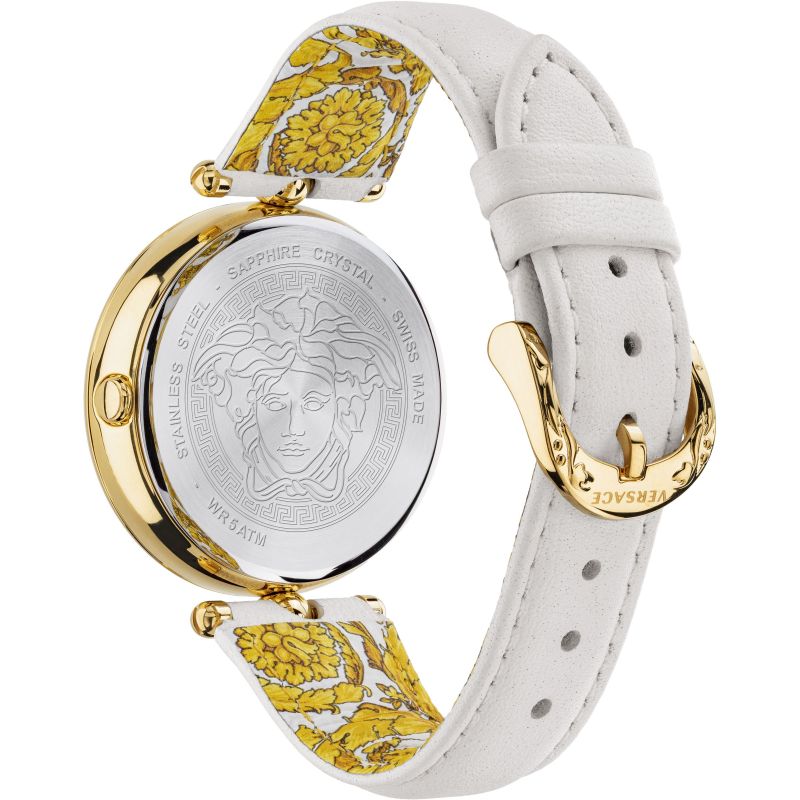 Analogue Watch - Versace Palazzo Empire Barocco Ladies White Watch VECO01320