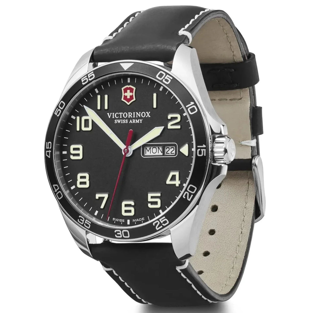 Analogue Watch - Victorinox FieldForce 3H Men's Black Watch 241846