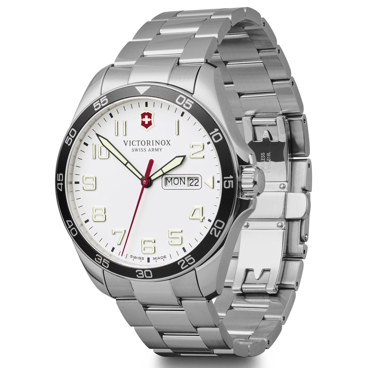 Analogue Watch - Victorinox FieldForce Men's Silver Watch 241850