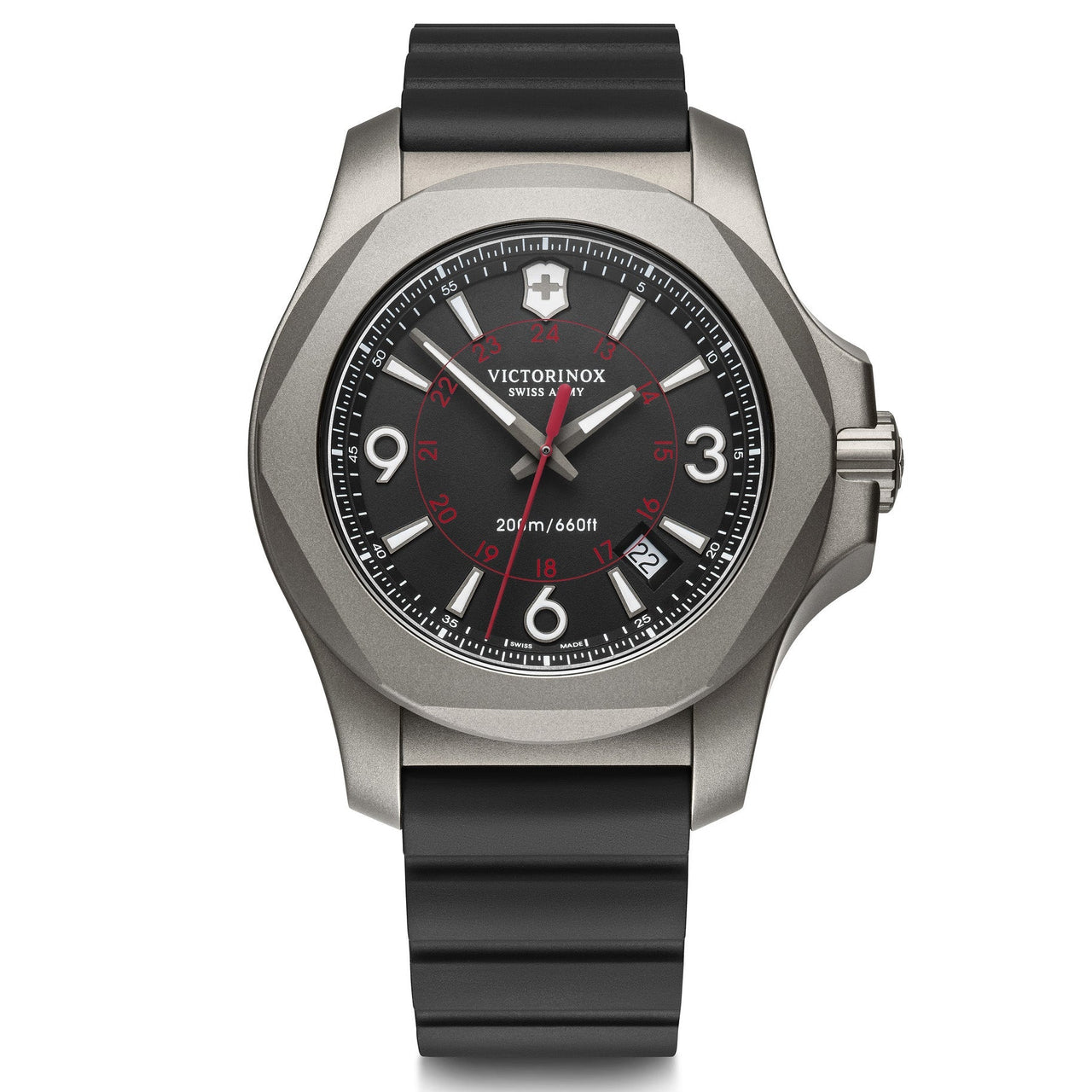 Analogue Watch - Victorinox I.N.O.X. Titanium Men's Black Watch 241883