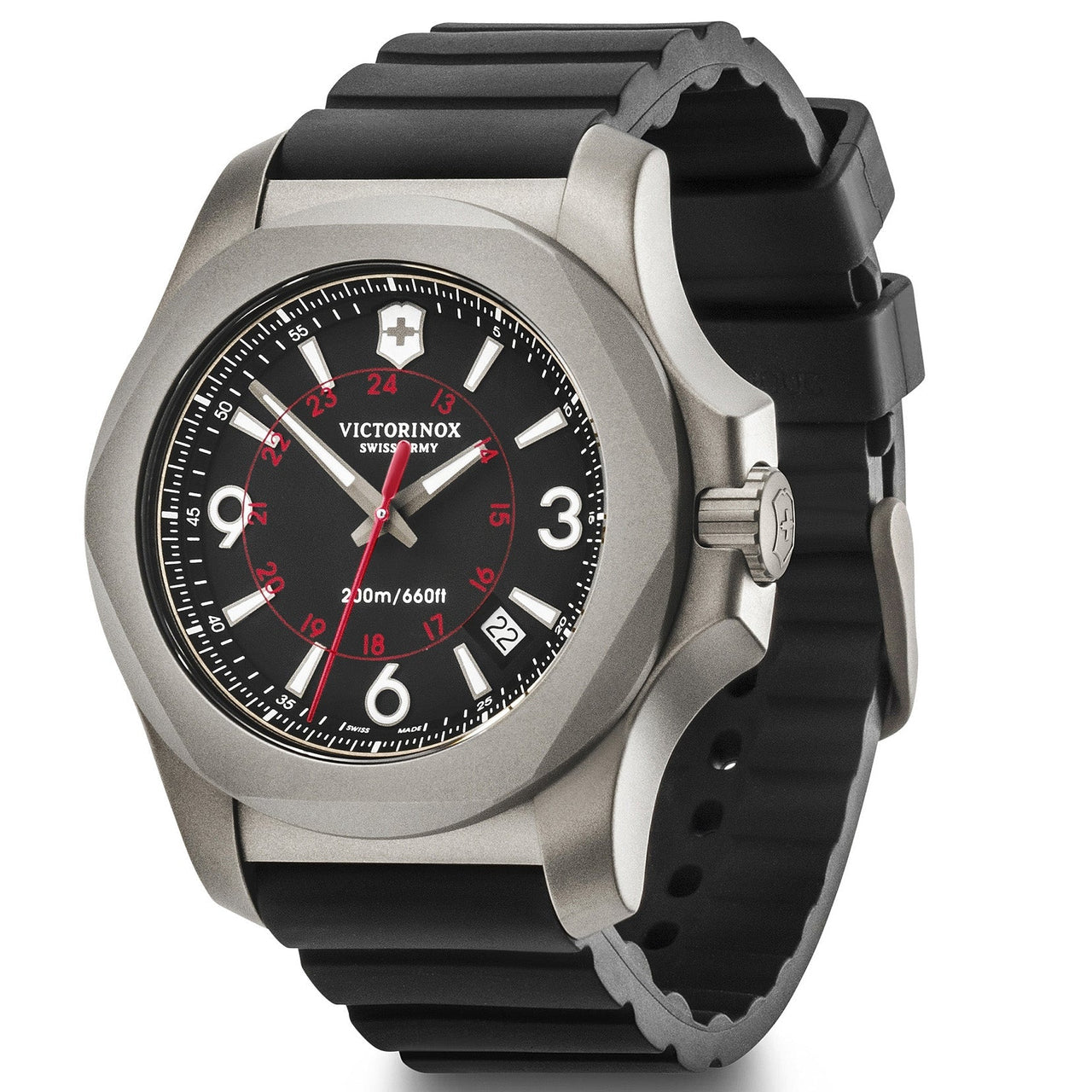 Analogue Watch - Victorinox I.N.O.X. Titanium Men's Black Watch 241883