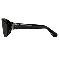 Thumbnail for Ann Demeulemeester Sunglasses Flat Top Black 925 Silver CAT3 AD1C1SUN - Watches & Crystals