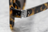 Thumbnail for Ann Demeulemeester Sunglasses Flat Top Tortoise Shell 925 Silver with Grey Lenses Category 3 AD10C2SUN - Watches & Crystals