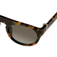 Thumbnail for Ann Demeulemeester Sunglasses Flat Top Tortoise Shell 925 Silver with Grey Lenses Category 3 AD10C2SUN - Watches & Crystals