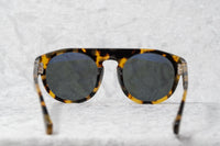 Thumbnail for Ann Demeulemeester Sunglasses Flat Top Tortoise Shell 925 Silver with Grey Lenses Category 3 AD10C2SUN - Watches & Crystals