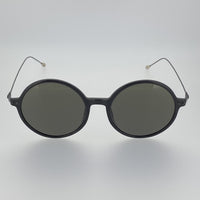 Thumbnail for Ann Demeulemeester Sunglasses Round Shiny Black 925 Silver with Grey Lenses CAT3 AD54C1SUN - Watches & Crystals
