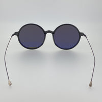 Thumbnail for Ann Demeulemeester Sunglasses Round Shiny Black 925 Silver with Grey Lenses CAT3 AD54C1SUN - Watches & Crystals
