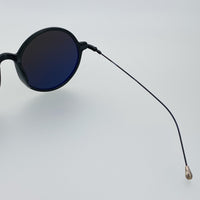 Thumbnail for Ann Demeulemeester Sunglasses Round Shiny Black 925 Silver with Grey Lenses CAT3 AD54C1SUN - Watches & Crystals