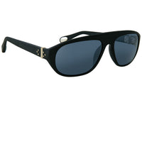Thumbnail for Ann Demeulemeester Sunglasses Scratch Black 925 Silver with Grey Mirror Lenses CAT3 AD1C8SUN - Watches & Crystals