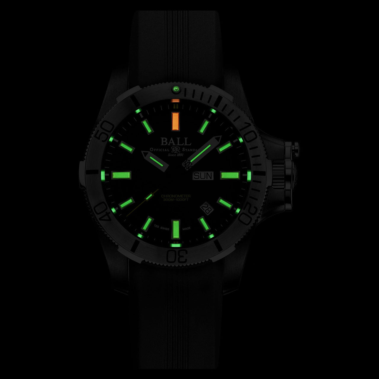 Automatic Watch - Ball Engineer Hydrocarbon Submarine Warfare Men's Black Watch DM2276A-P2CJ-BK