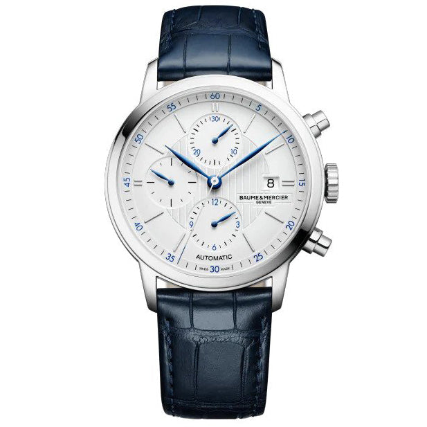 Automatic Watch - Baume Mercier Men's Blue Classima Watch BM0A10330