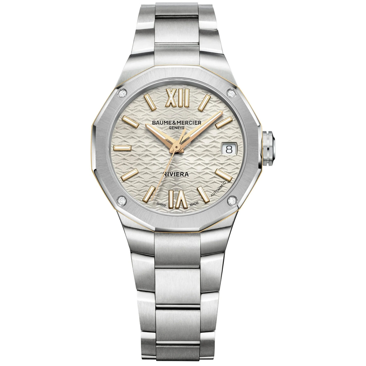 Automatic Watch - Baume & Mercier Riviera Automatic Ladies Silver Watch BM0A10730