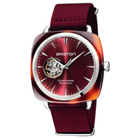 Thumbnail for Automatic Watch - Briston Dark Red Clubmaster Iconic Automatic Watch 19740.SA.TI.8.NBDX