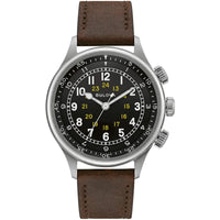 Thumbnail for Automatic Watch - Bulova A-15 Pilot Auto Men's Black Watch 96A245