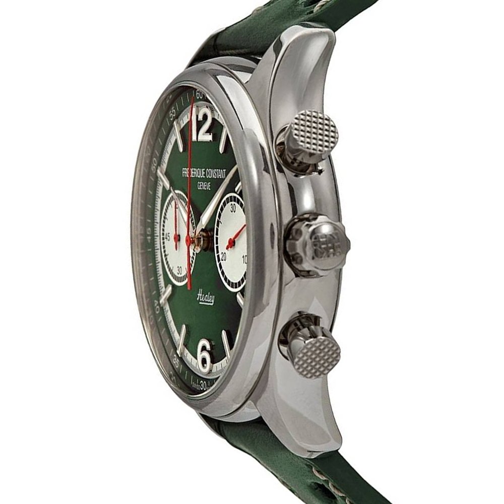 Automatic Watch - Frederique Constant Vintage Rally Healey Chrono Automatic Men's Green Watch FC-397HGR5B6