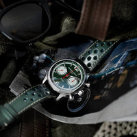 Thumbnail for Automatic Watch - Frederique Constant Vintage Rally Healey Chrono Automatic Men's Green Watch FC-397HGR5B6