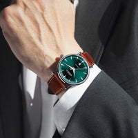 Thumbnail for Automatic Watch - Herbelin Inspiration Automatic Men's Green Watch 1647AP16BR