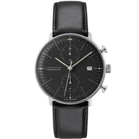 Thumbnail for Automatic Watch - Junghans Max Bill Chronoscope Men's Black Watch 27/4601.02