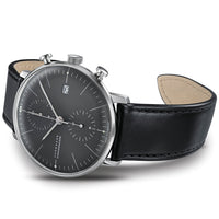 Thumbnail for Automatic Watch - Junghans Max Bill Chronoscope Men's Black Watch 27/4601.02