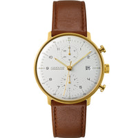 Thumbnail for Automatic Watch - Junghans Max Bill Chronoscope Men's Brown Watch 27/7800.02