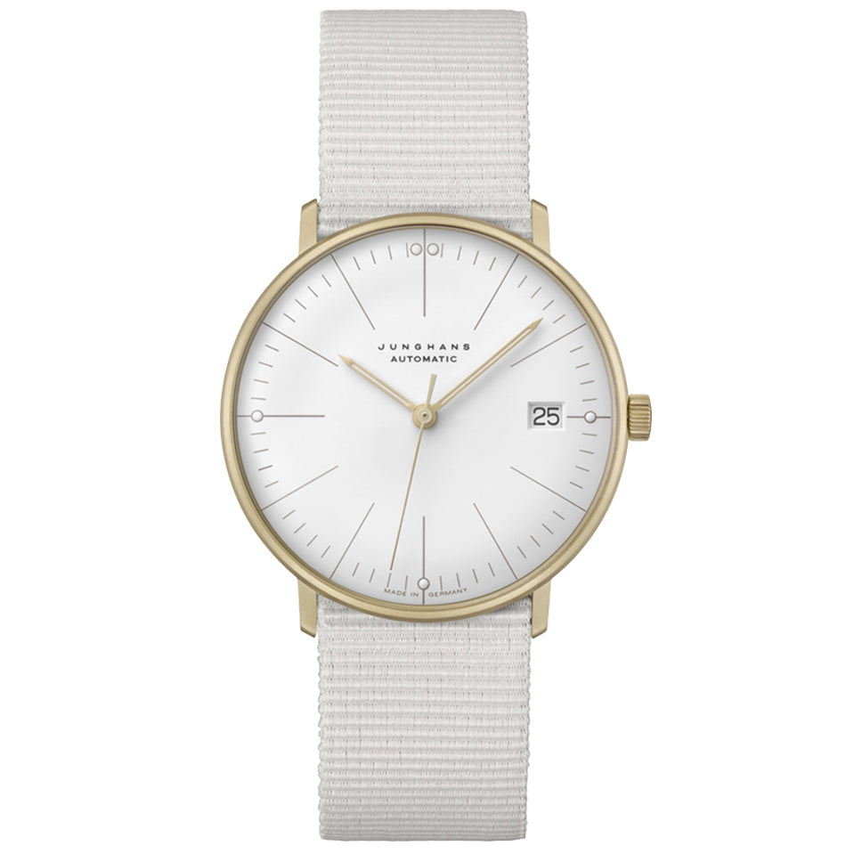 Automatic Watch - Junghans Max Bill Kleine Men's White Watch 27/7006.02