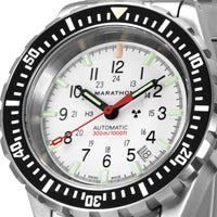 Thumbnail for Automatic Watch - Marathon Arctic Edition Large Diver's Automatic (GSAR) - 41mm White Dial No Government Markings Stainless Steel WW194006BRACE-WD