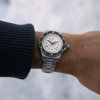 Thumbnail for Automatic Watch - Marathon Arctic Edition Large Diver's Automatic (GSAR) - 41mm White Dial No Government Markings Stainless Steel WW194006BRACE-WD