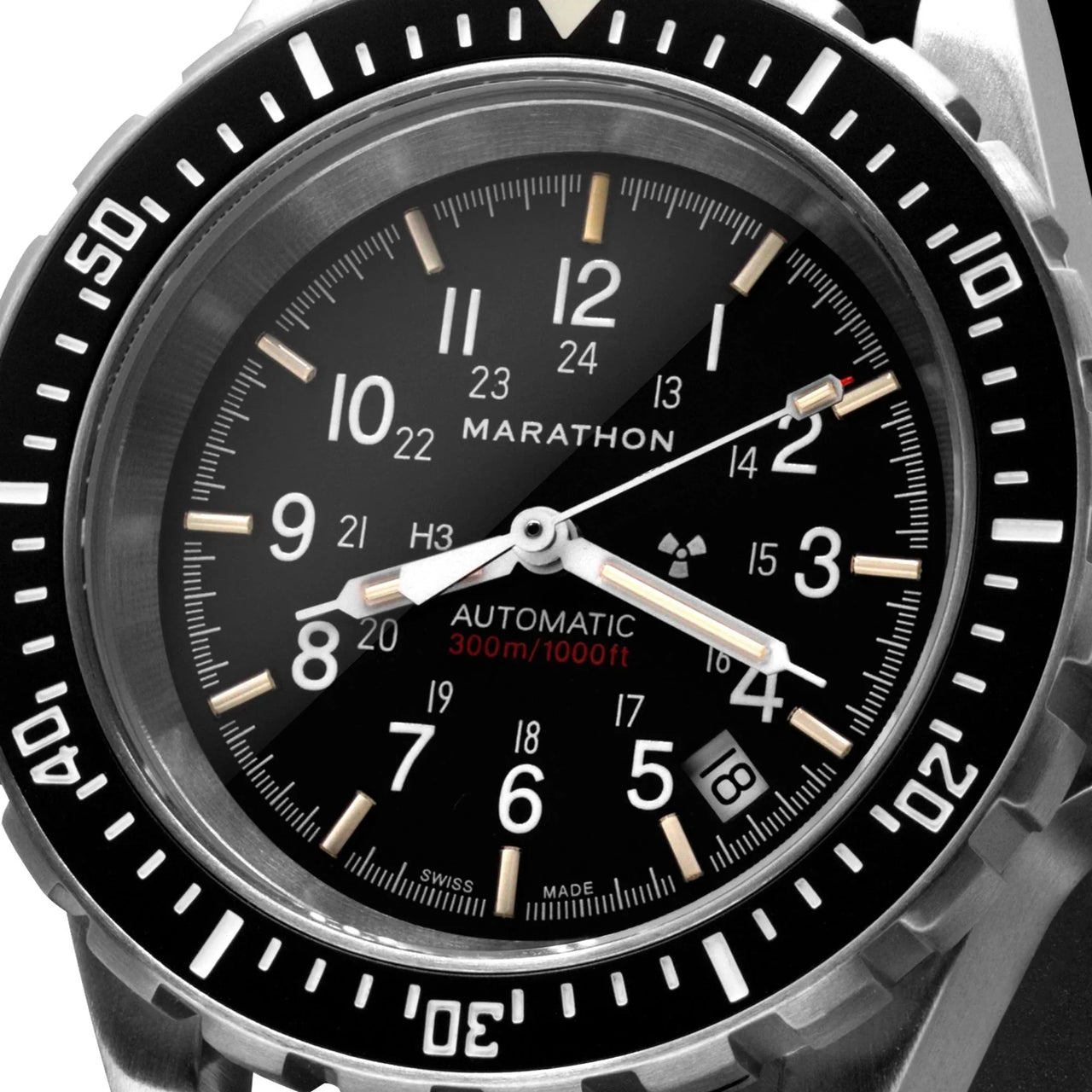 Automatic Watch - Marathon Large Diver's Automatic (GSAR) - 41mm No Government Markings Stainless Steel WW194006NGM